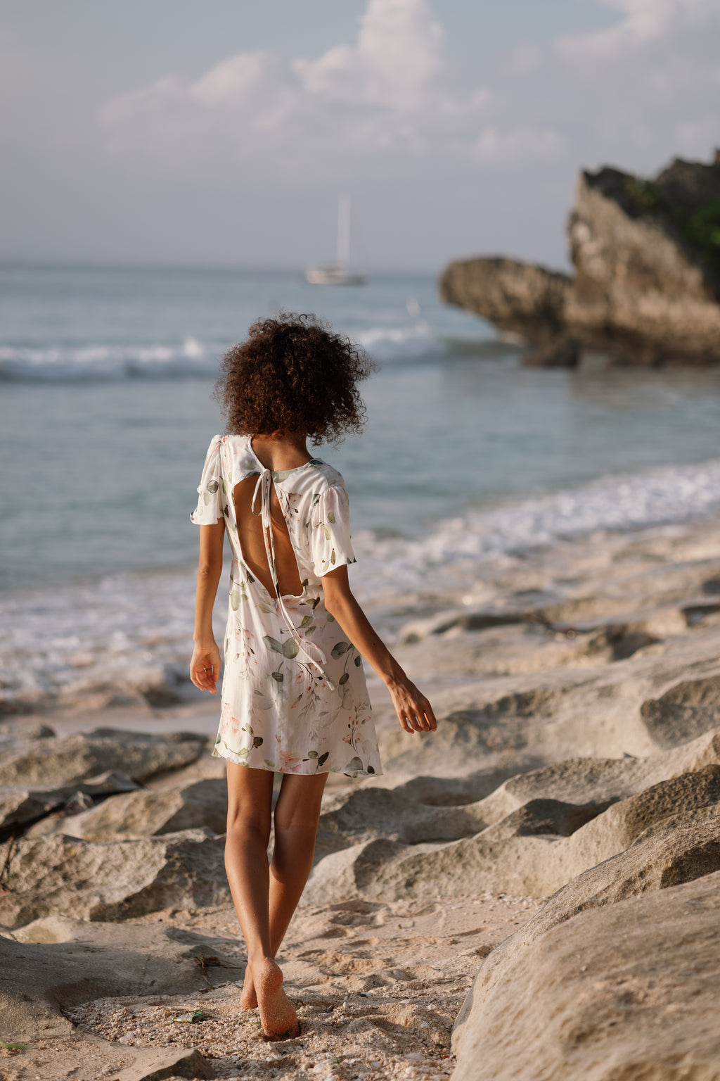 Butterfly mini dress