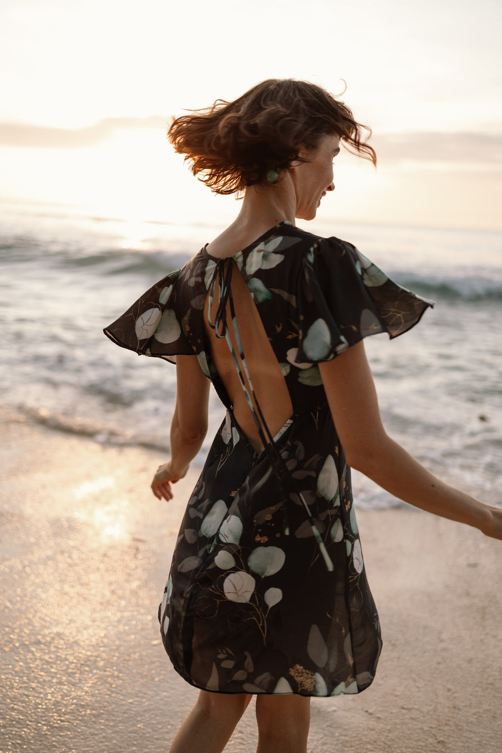 Butterfly mini dress