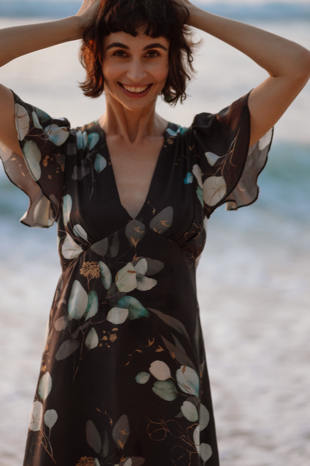 Butterfly mini dress