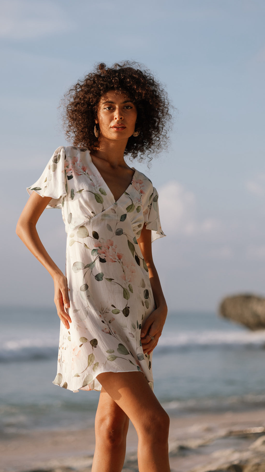 Butterfly mini dress